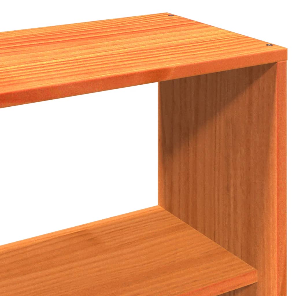 Bed Frame without Mattress Wax Brown 140x200 cm Solid Wood Pine