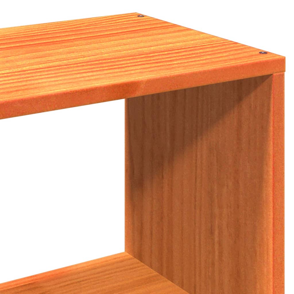 Bed Frame without Mattress Wax Brown 100x200 cm Solid Wood Pine