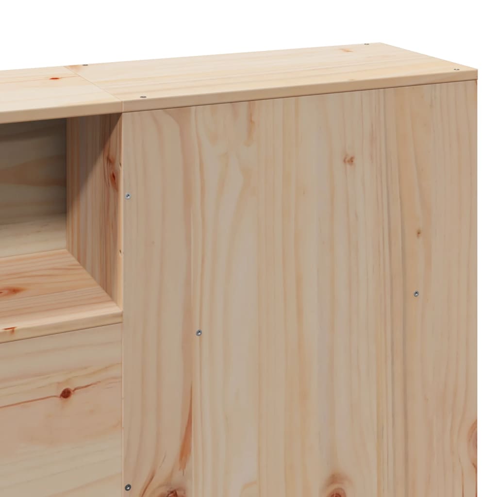 Bed Frame without Mattress 200x200 cm Solid Wood Pine