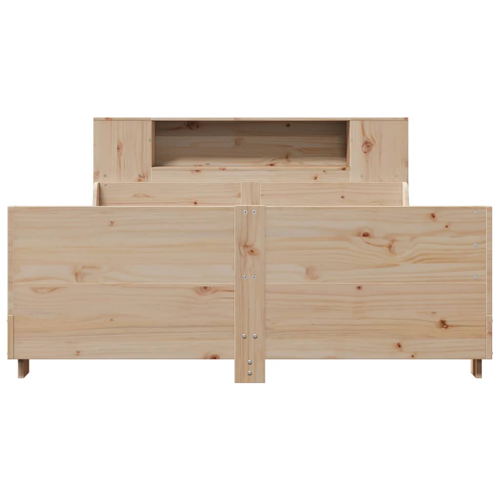 Bed Frame without Mattress 150x200 cm King Size Solid Wood Pine