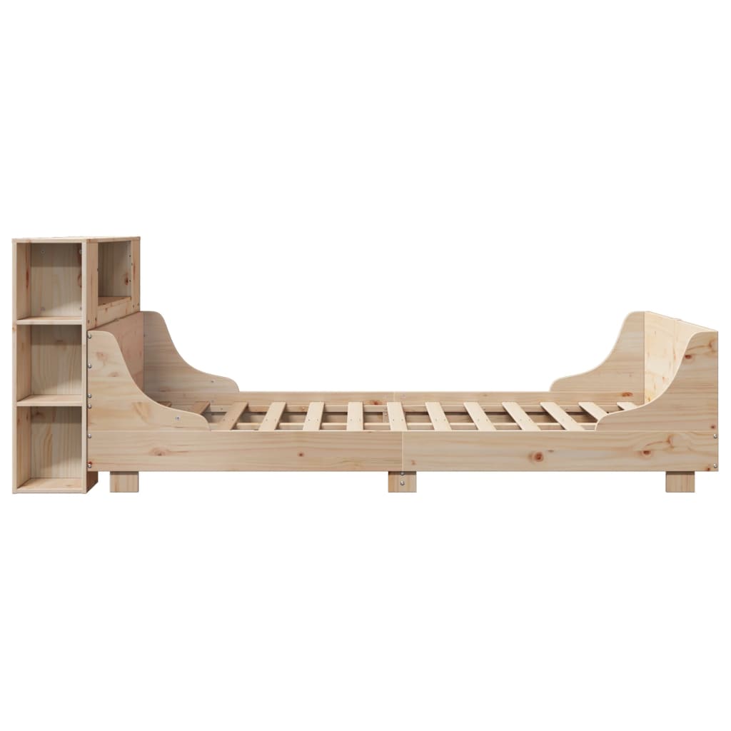 Bed Frame without Mattress 150x200 cm King Size Solid Wood Pine
