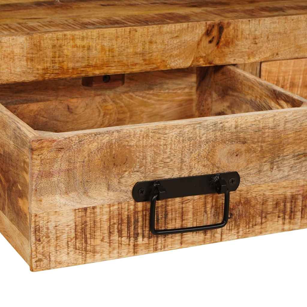 Console Tables 2 pcs Brown 160 x 33 x 75 cm Solid Mango wood