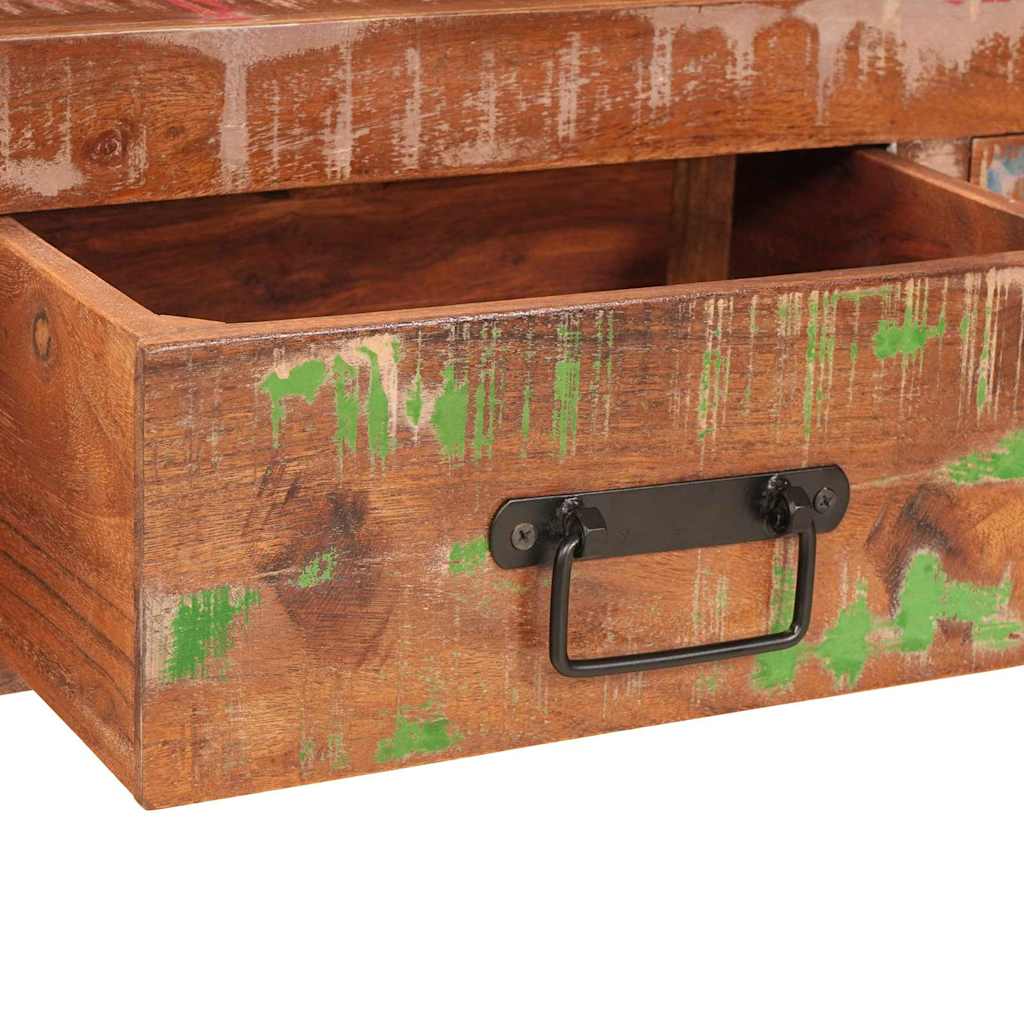 Console Tables Set with Drawer with Shelf 2 pcs Multicolour