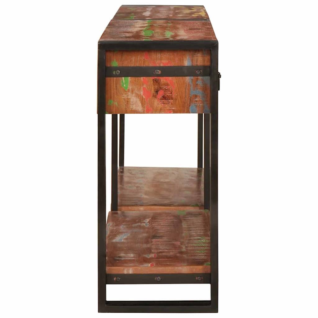 Console Tables Set with Drawer with Shelf 2 pcs Multicolour
