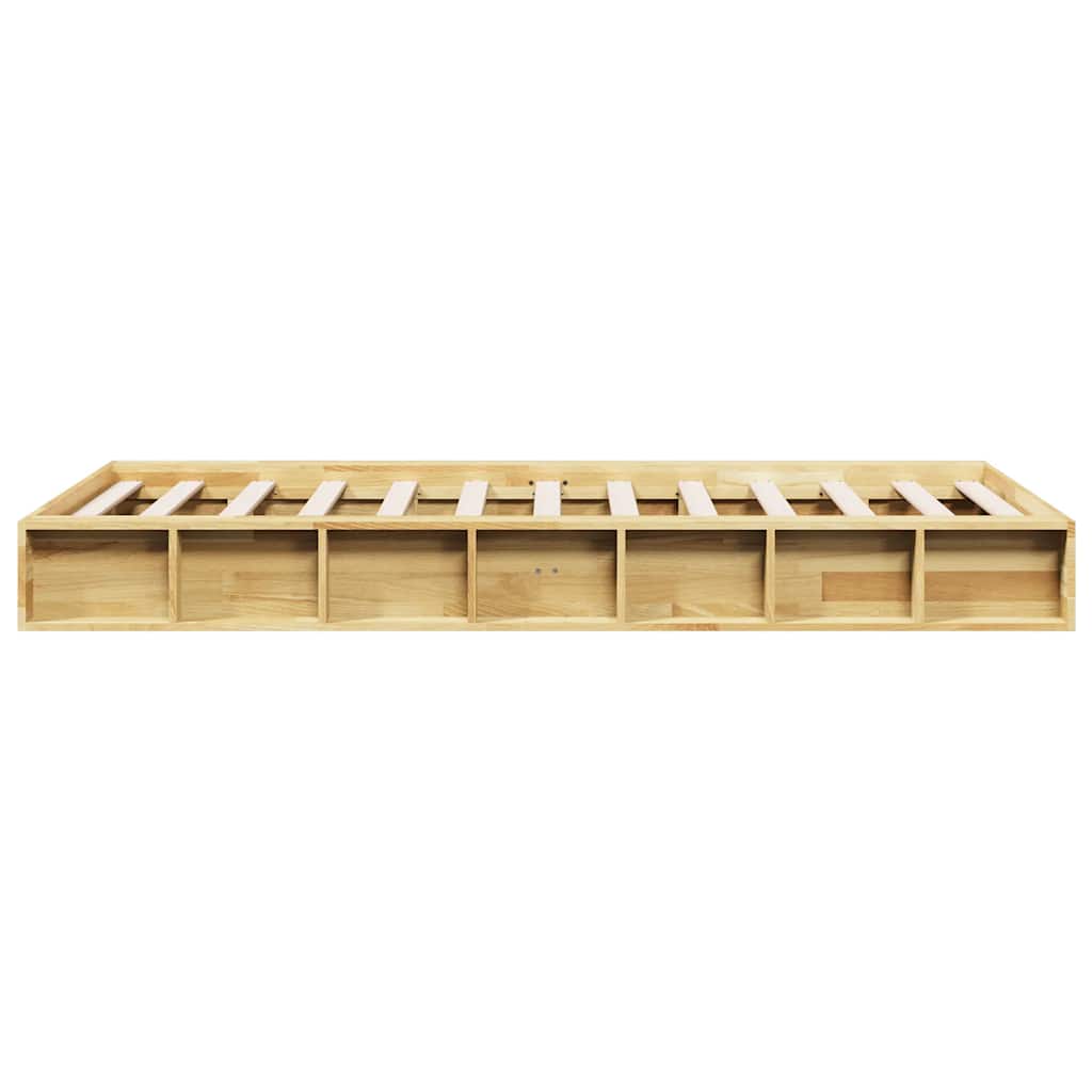 Bed Frame without Mattress 90x200 cm Solid Wood Oak