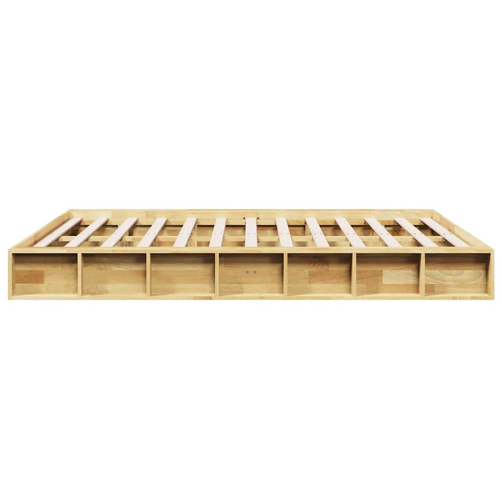 Bed Frame without Mattress 140x200 cm Solid Wood Oak
