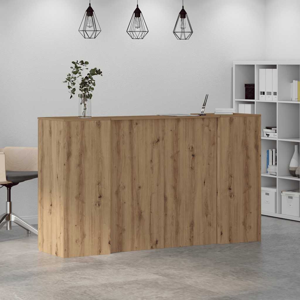 Reception Desk Artisan Oak 180x50x103.5 cm Engineered Wood