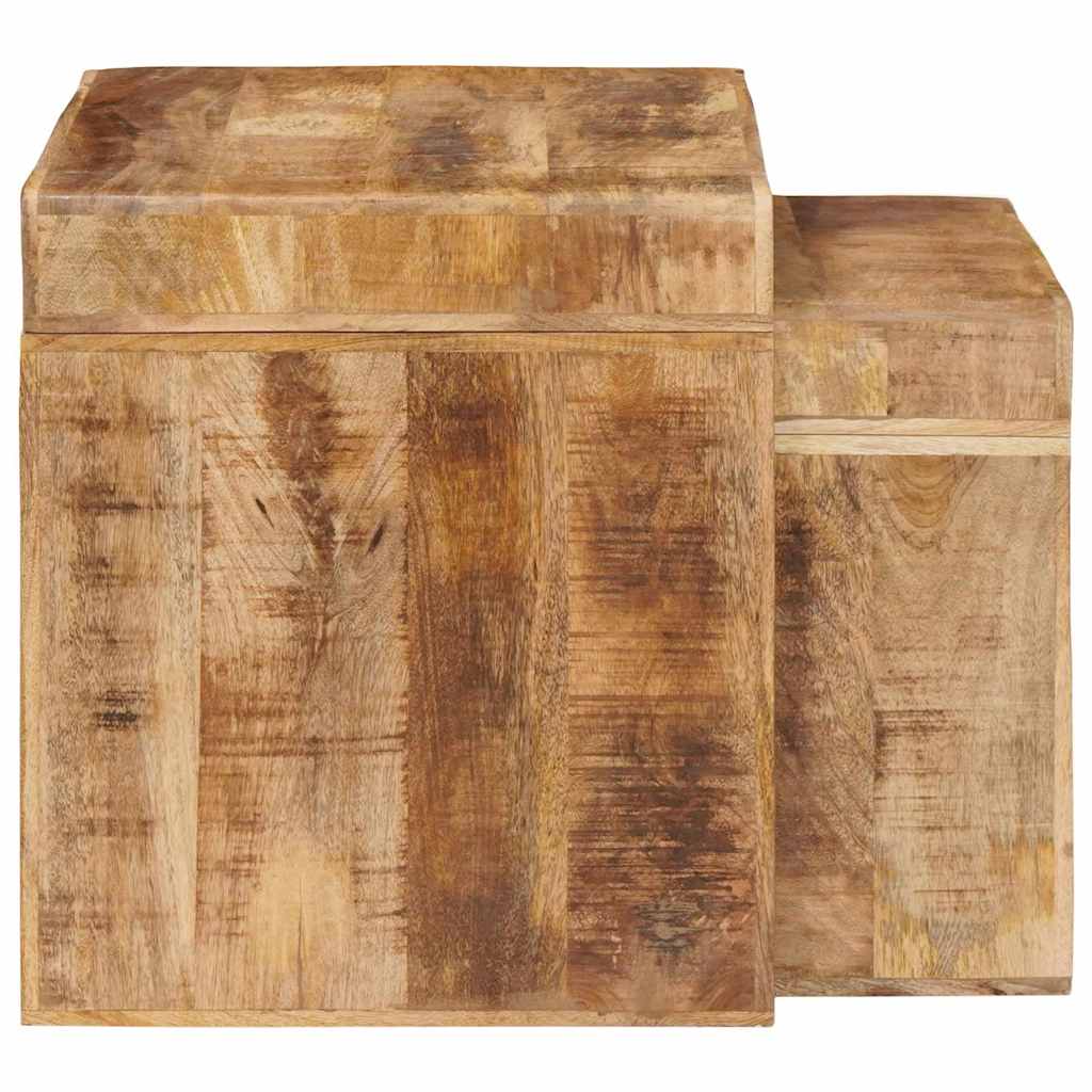 End Tables Brown Solid mango wood