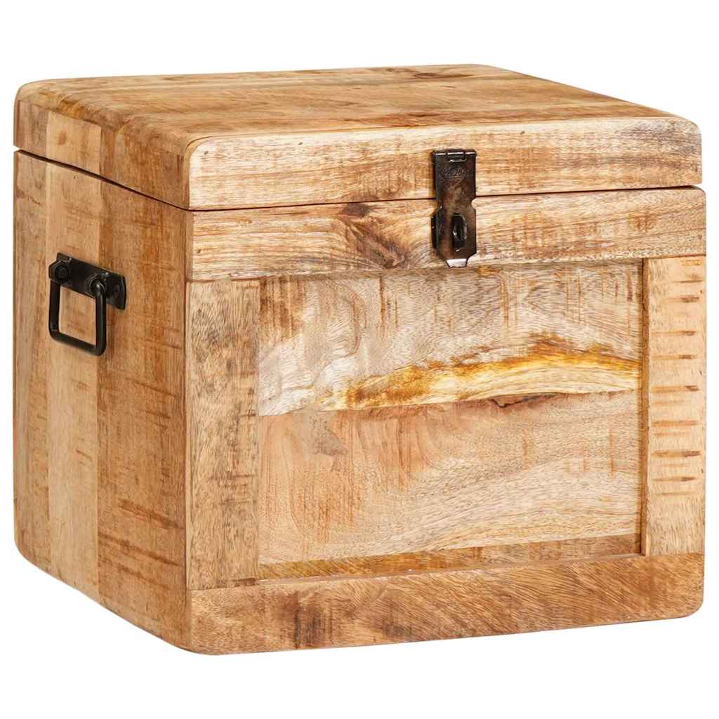 Storage Box with Storage with Lock Solid mango wood