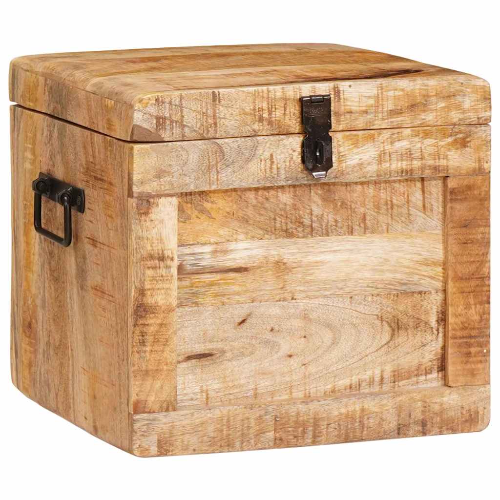 Storage Box with Storage with Lock Solid mango wood