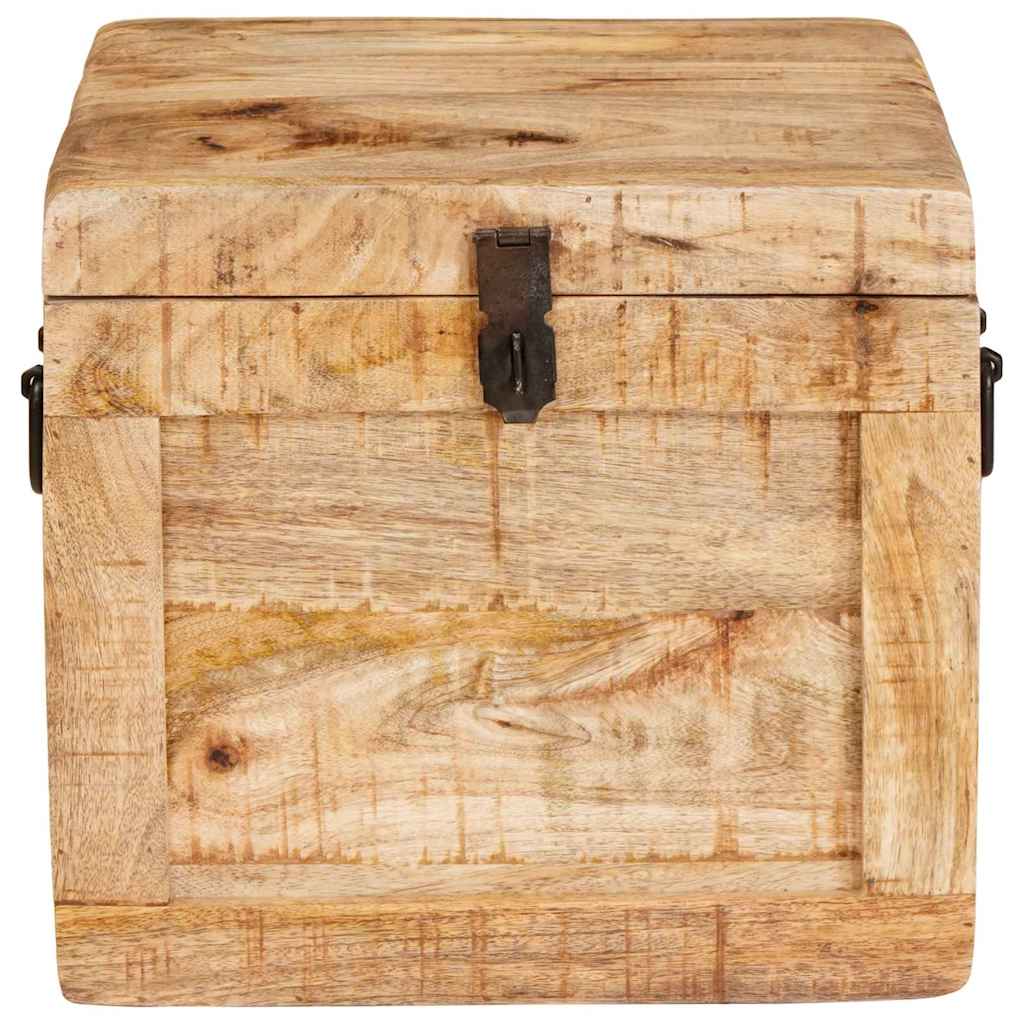 Storage Box with Storage with Lock Solid mango wood