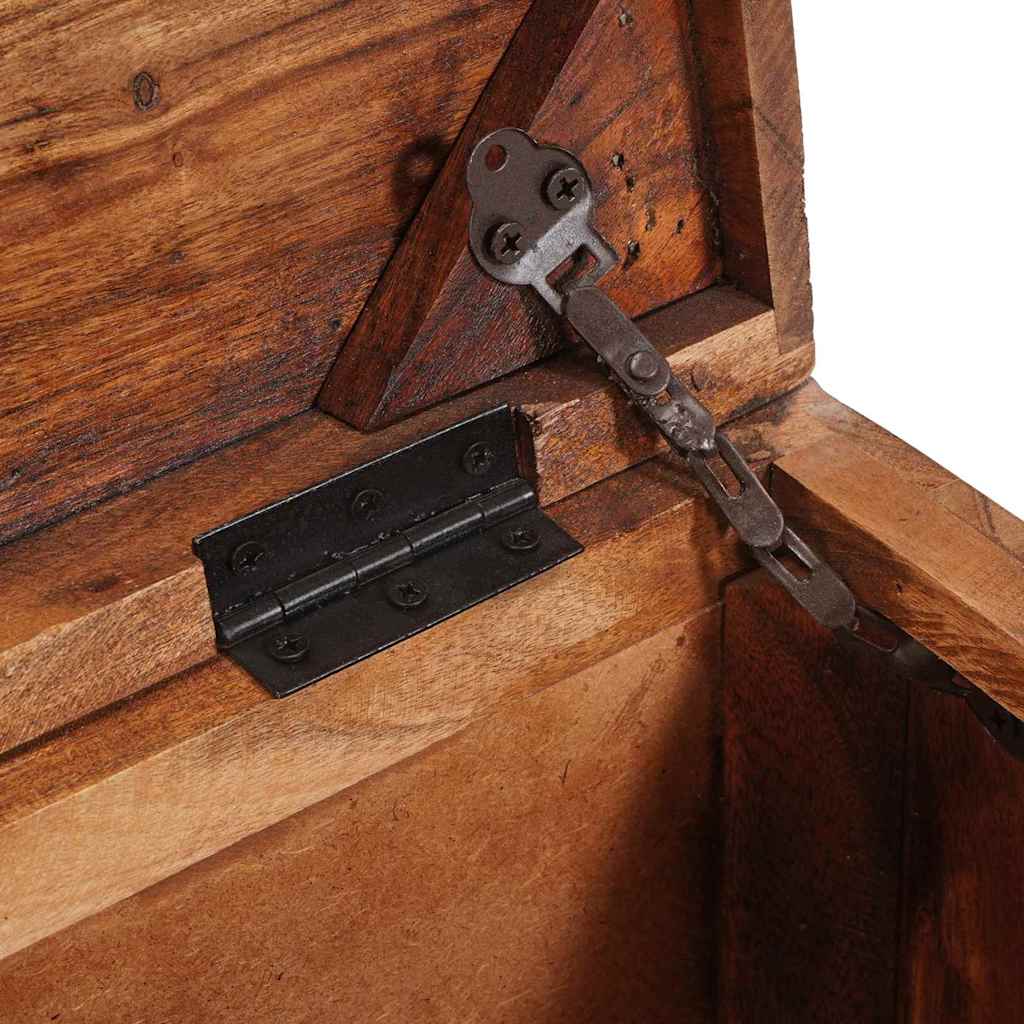 Storage Box with Storage Multicolour Solid reclaimed wood