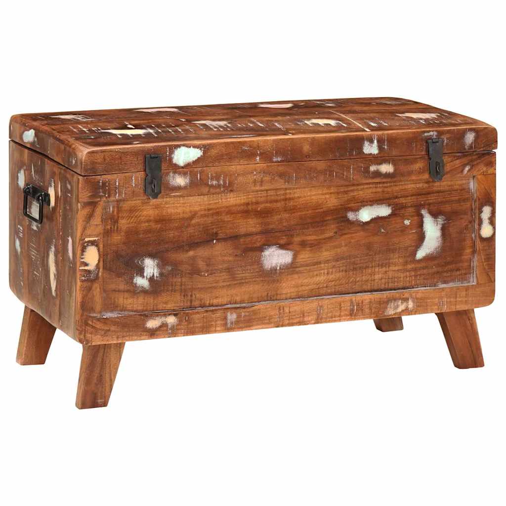 Storage Box with Storage 70 x 35 x 40 cm Solid reclaimed wood