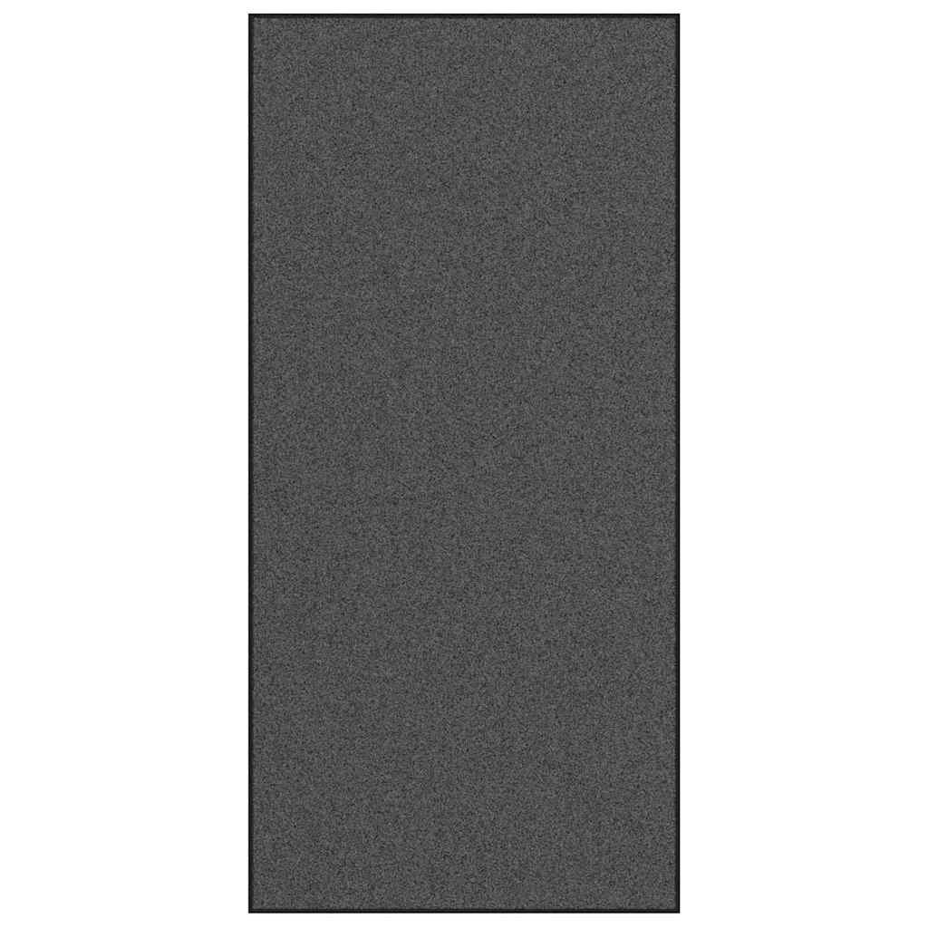 Doormat Anthracite and Black 120 x 250 cm Polyamide and PVC