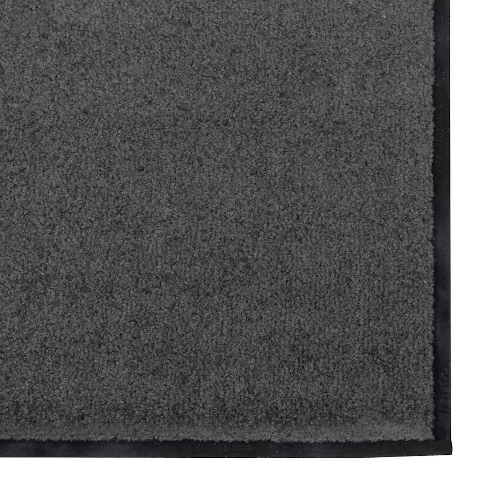 Doormat Anthracite and Black 120 x 300 cm Polyamide and PVC