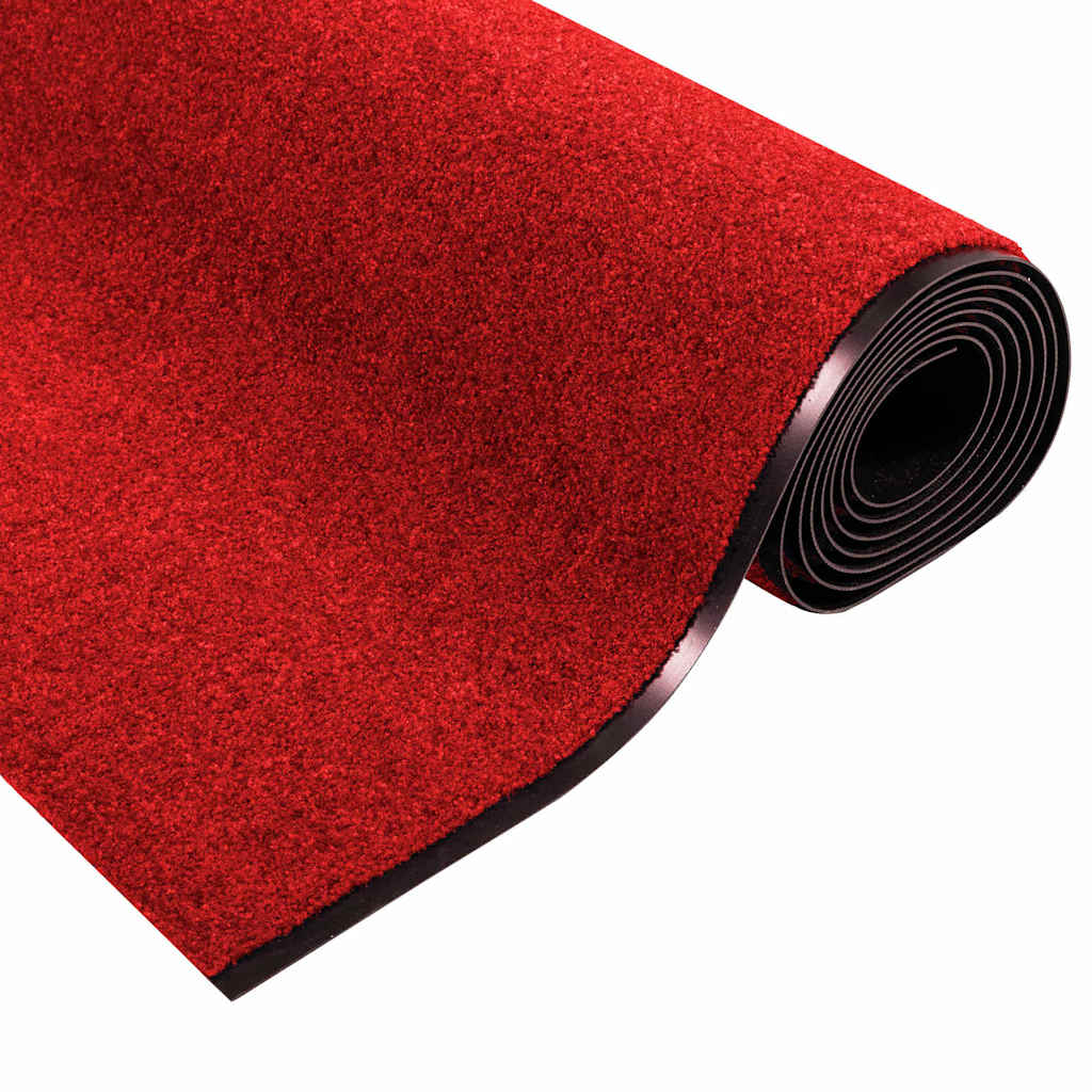 Doormat Other Red and Black 120 x 400 cm Polyamide and PVC