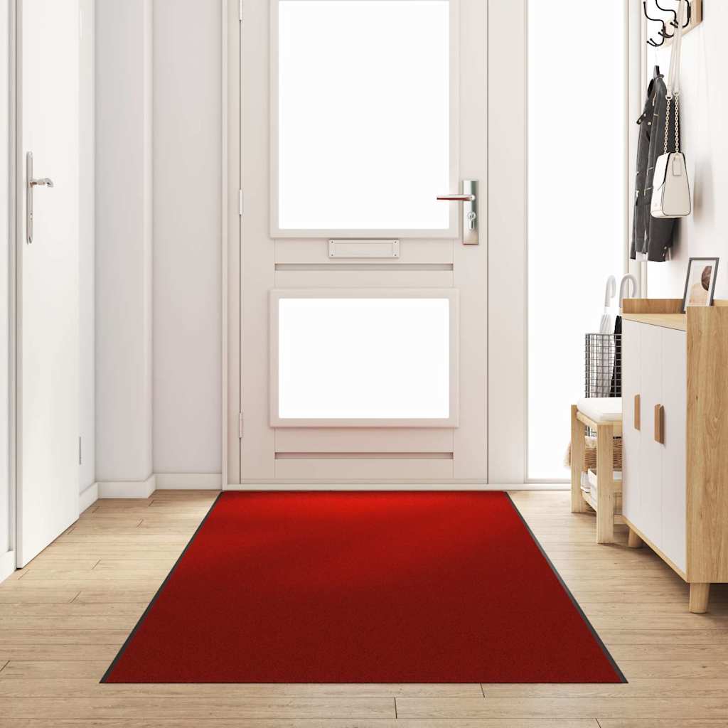 Doormat Other Red and Black 120 x 400 cm Polyamide and PVC