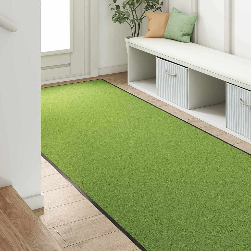 Doormat Other Green and Black 120 x 300 cm Polyamide and PVC