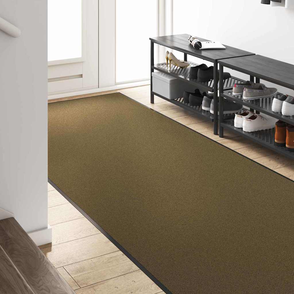 Doormat Other Brown and Black 120 x 300 cm Polyamide and PVC