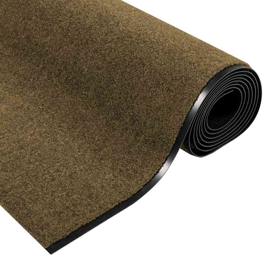 Doormat Other Brown and Black 120 x 400 cm Polyamide and PVC