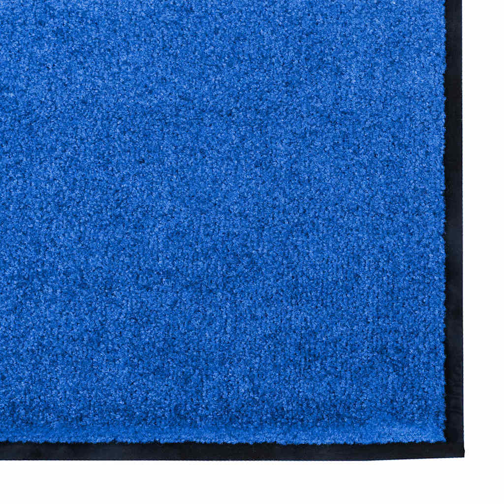 Doormat Other Blue and Black 120 x 250 cm Polyamide and PVC
