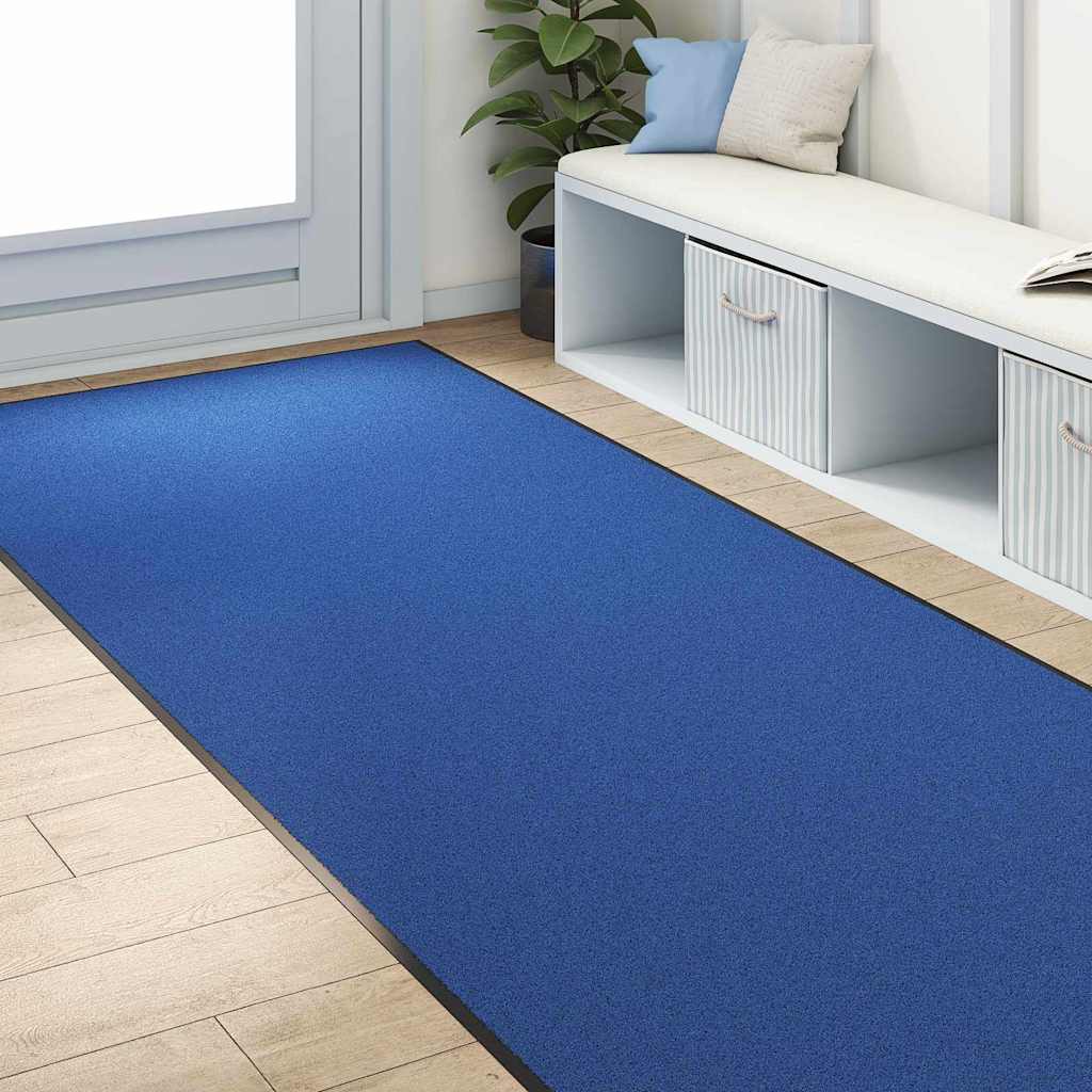 Doormat Other Blue and Black 120 x 300 cm Polyamide and PVC