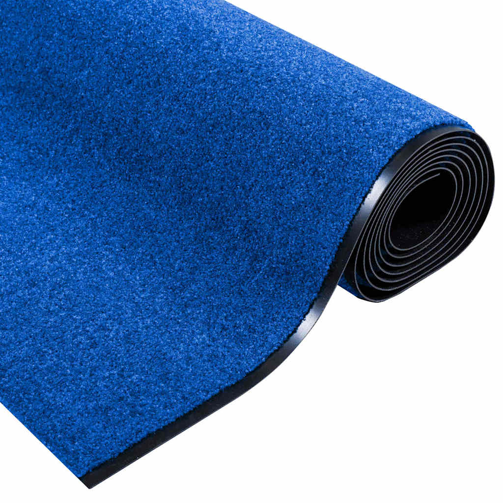 Doormat Other Blue and Black 120 x 350 cm Polyamide and PVC