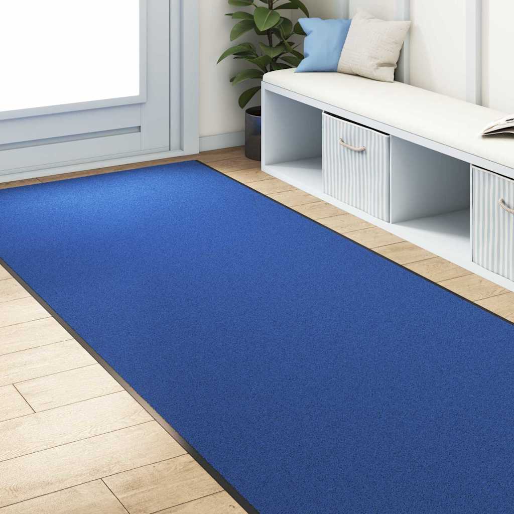 Doormat Other Blue and Black 120 x 400 cm Polyamide and PVC