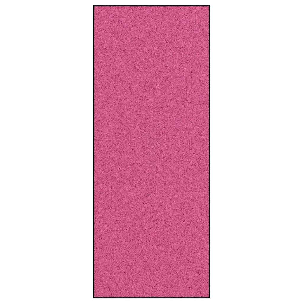 Doormat Other Pink and Black 120 x 300 cm Polyamide and PVC