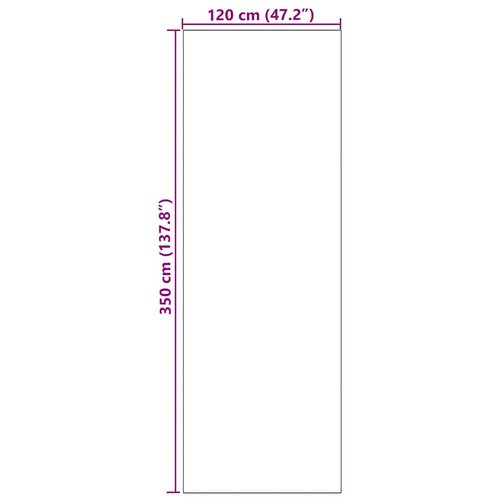 Doormat Other Pink and Black 120 x 350 cm Polyamide and PVC