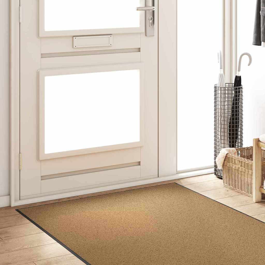 Doormat Other Cream and Black 120 x 300 cm Polyamide and PVC