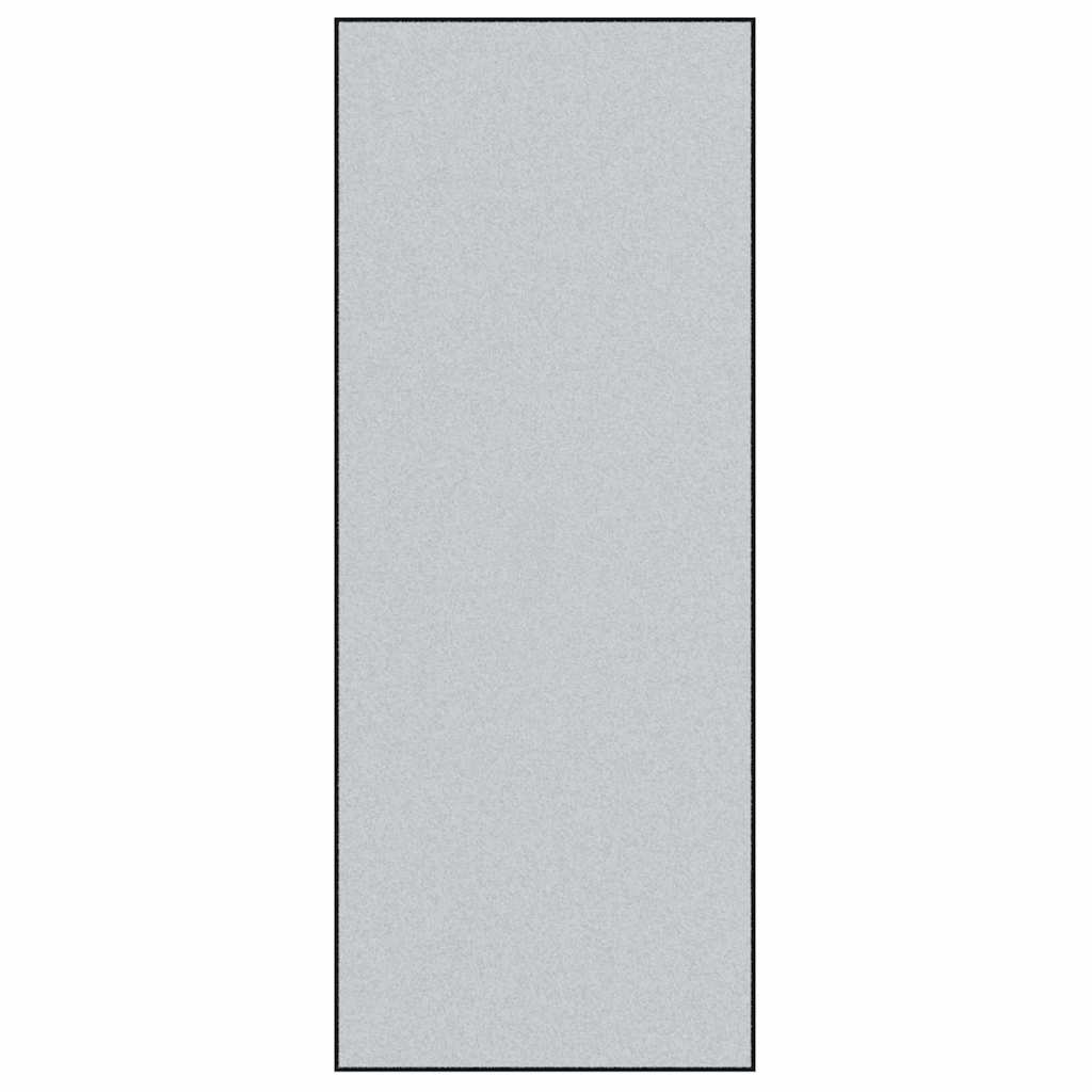 Doormat Grey and Black 120 x 300 cm Polypropylene and vinyl