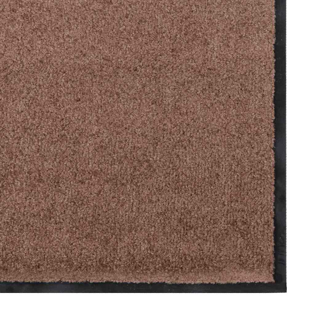 Doormat Brown and Black 60 x 180 cm Polypropylene and vinyl