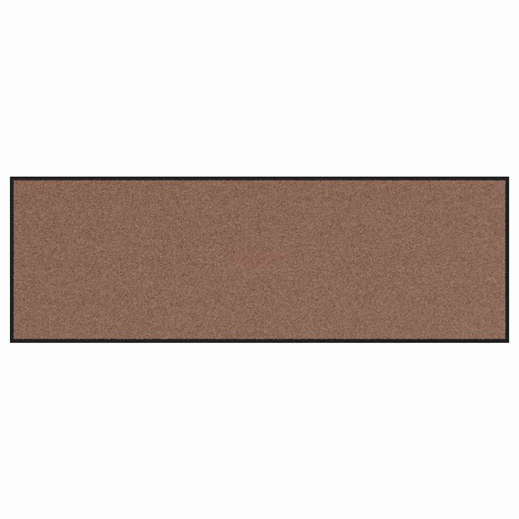 Doormat Brown and Black 60 x 180 cm Polypropylene and vinyl