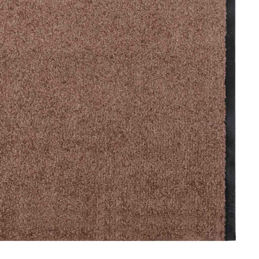 Doormat Brown and Black 120 x 350 cm Polypropylene and vinyl