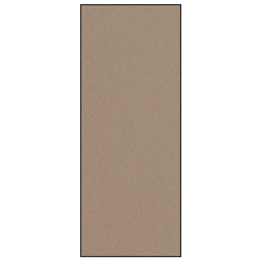 Doormat Beige and Black 120 x 300 cm Polypropylene and vinyl