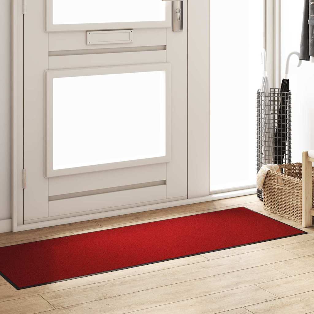 Doormat Other Red and Black 60 x 180 cm Polypropylene and vinyl