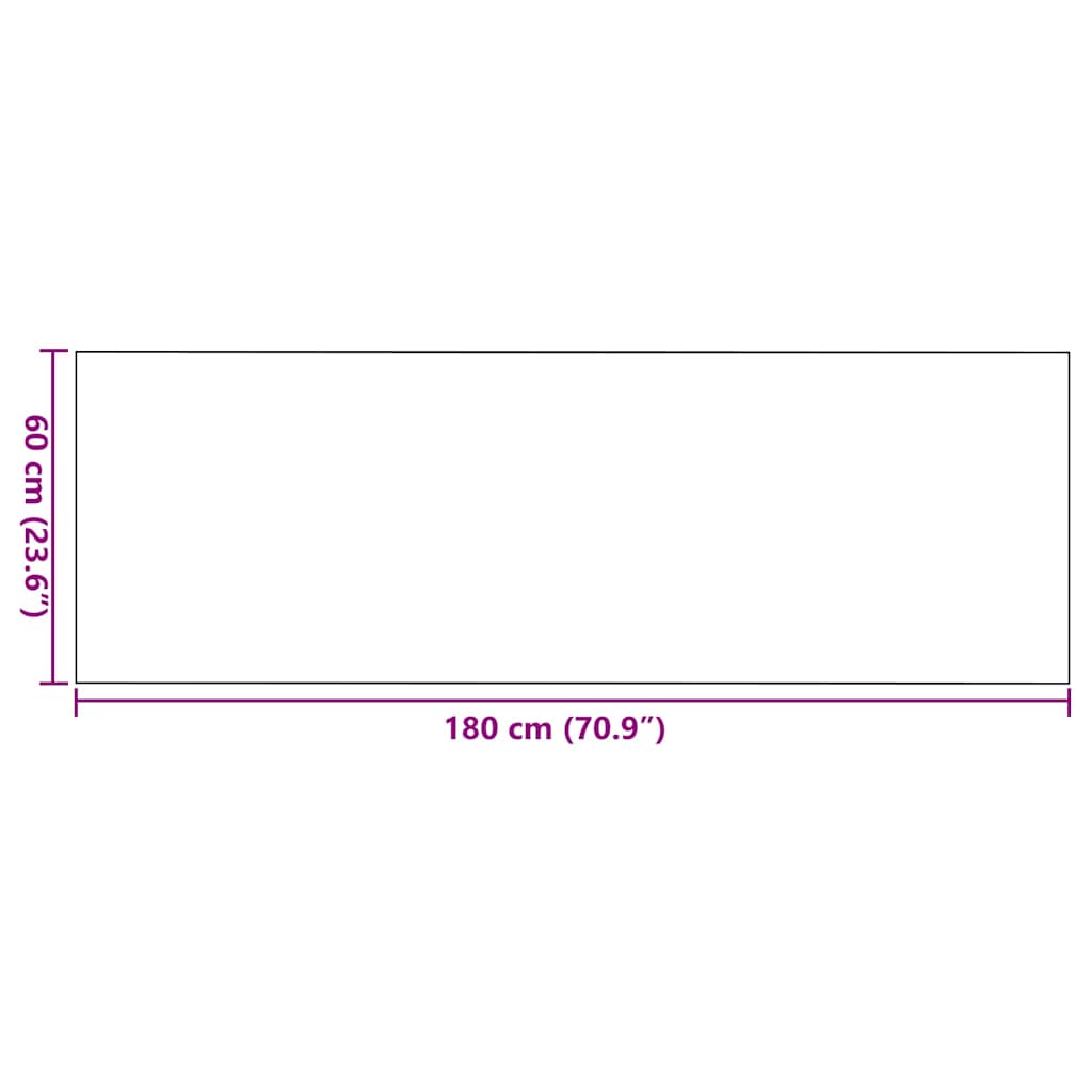 Doormat Other Red and Black 60 x 180 cm Polypropylene and vinyl