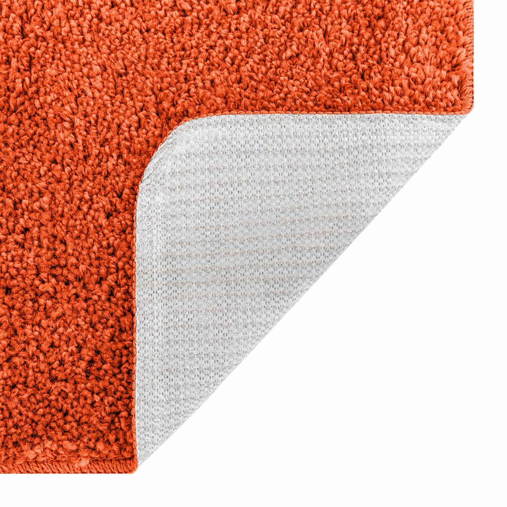Anti-slip Bath Mat Set 2 pcs Orange PP