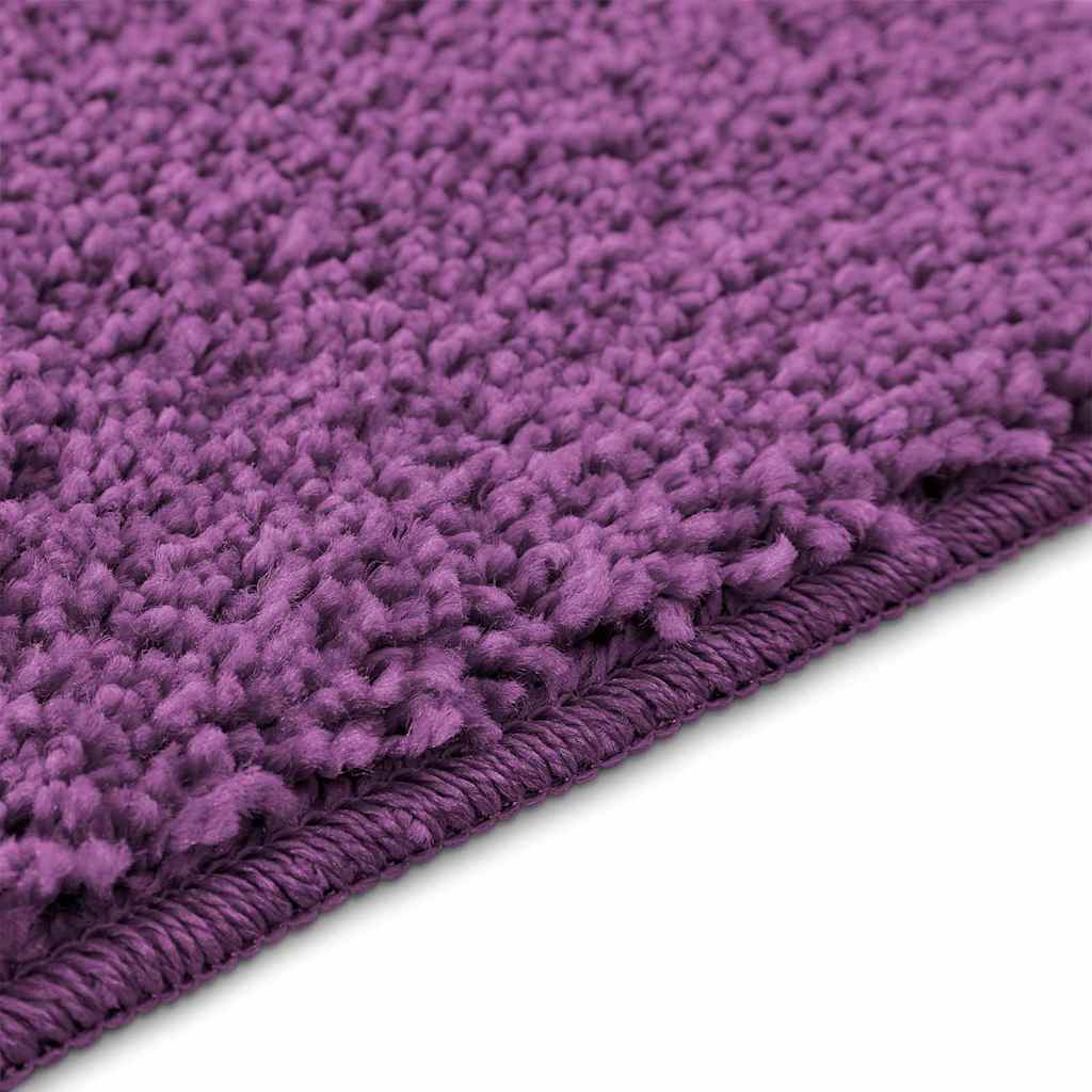 Anti-slip Bath Mat Set 2 pcs Purple PP