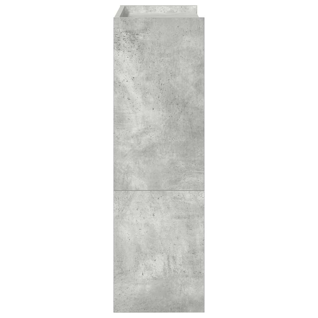Shoe Rack Concrete Grey 60x25x81 cm Engineered Wood