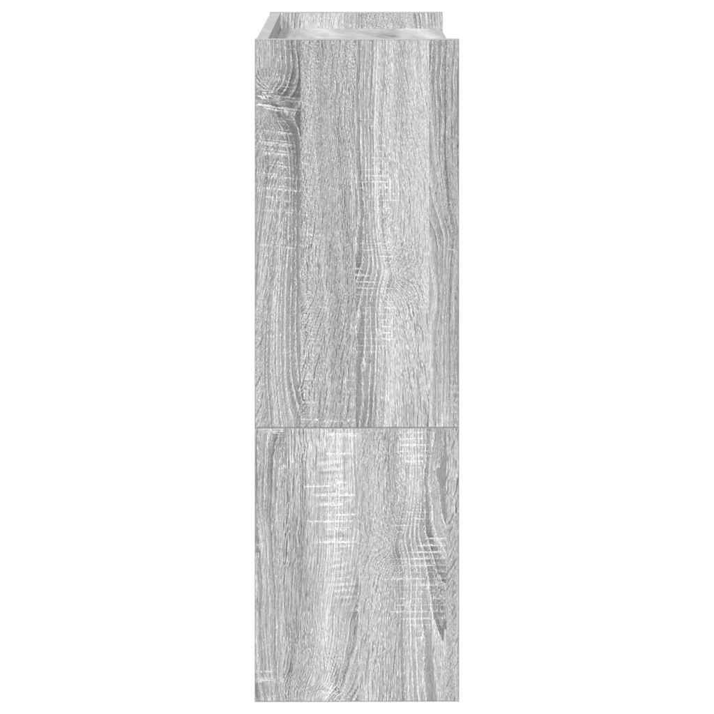 Shoe Rack Grey Sonoma 60x25x81 cm Engineered Wood