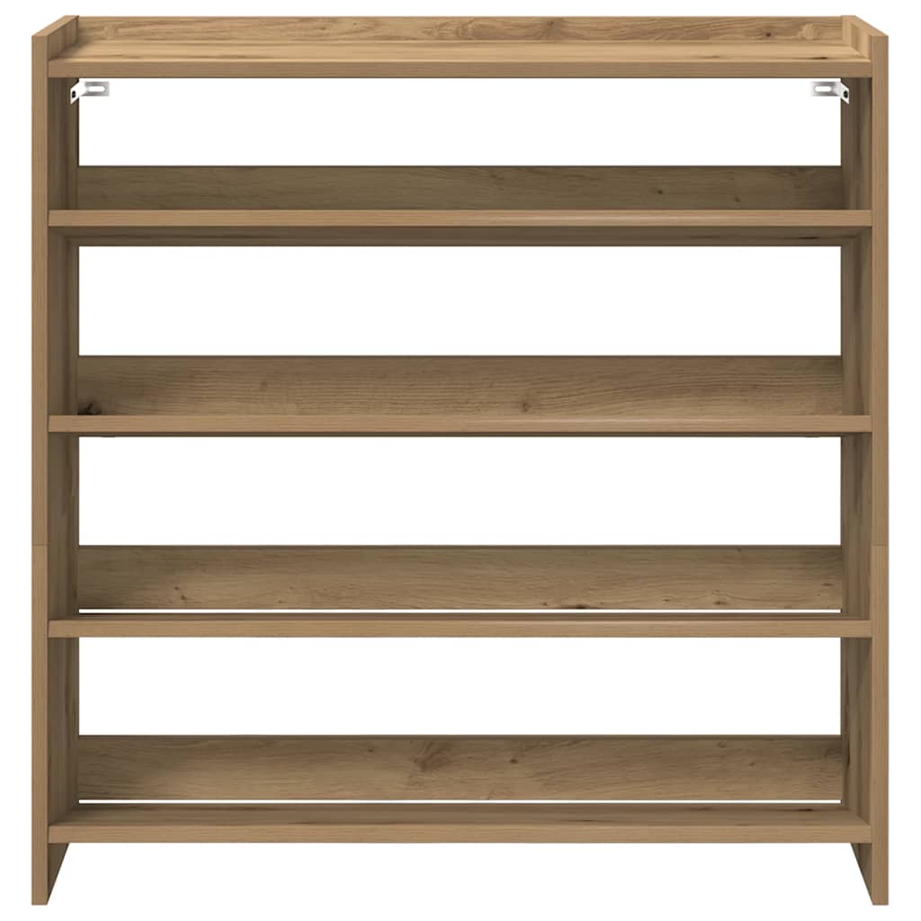 Shoe Rack Artisan Oak 80x25x81 cm Engineered Wood