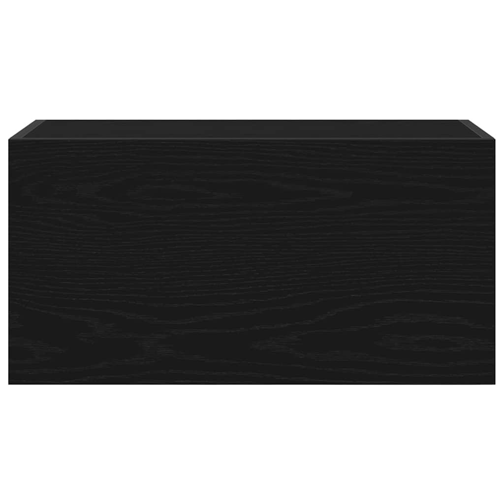 Bathroom Wall Cabinet Black 60x25x30 cm Engineered Wood