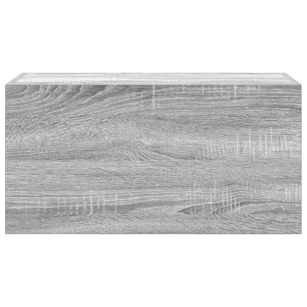 Bathroom Wall Cabinet Grey Sonoma 60x25x30 cm Engineered Wood