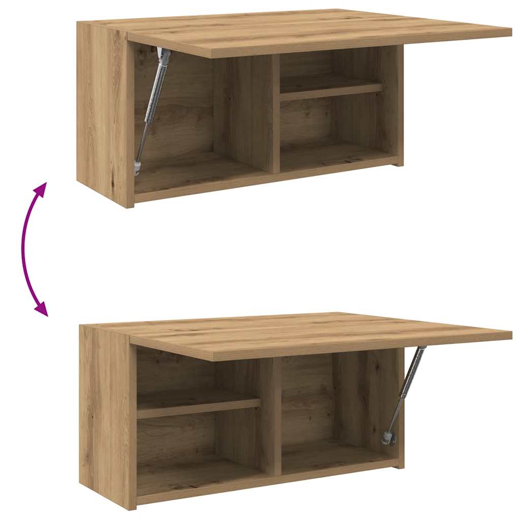 Bathroom Wall Cabinet Artisan Oak 60x25x30 cm Engineered Wood