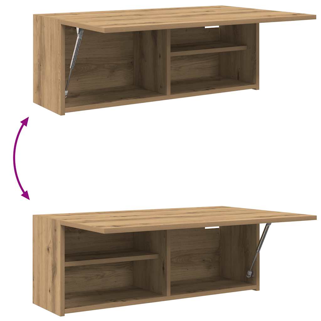 Bathroom Wall Cabinet Artisan Oak 80x25x30 cm Engineered Wood