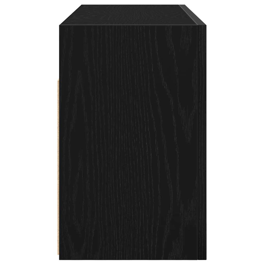 Bathroom Wall Cabinet Black 80x25x40 cm Engineered Wood
