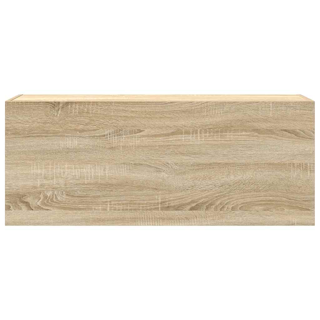Bathroom Wall Cabinet Sonoma Oak 100x25x40 cm Engineered Wood
