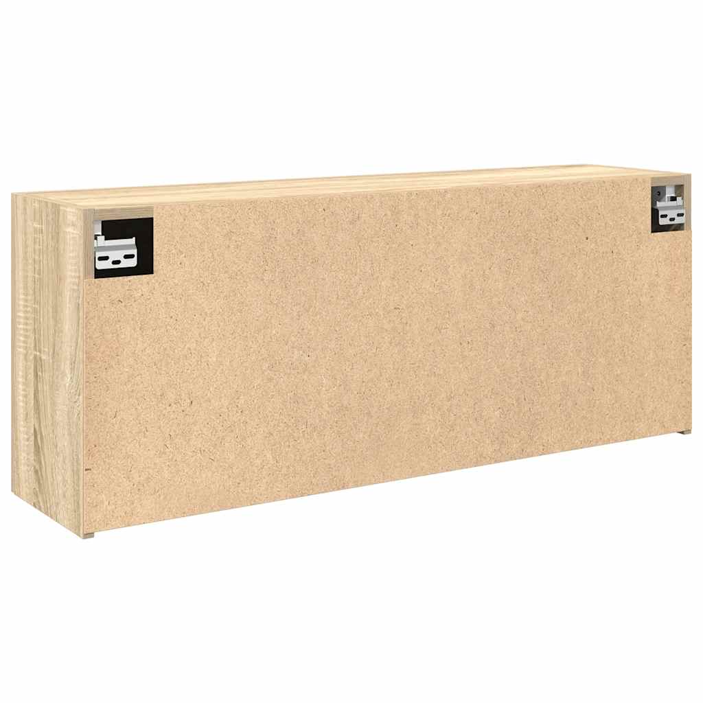 Bathroom Wall Cabinet Sonoma Oak 100x25x40 cm Engineered Wood